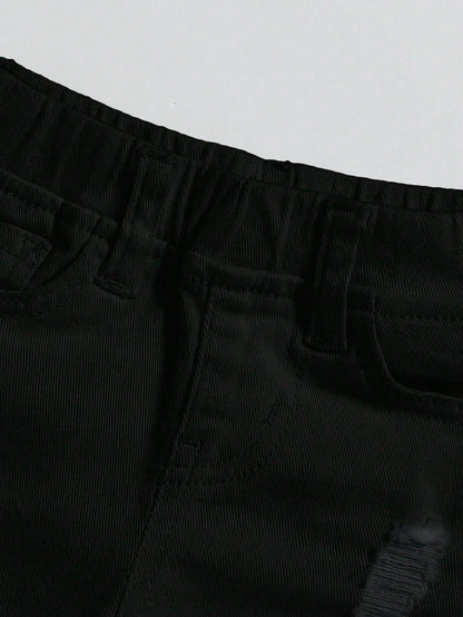 Baby Boys' Distressed Jeans With Thermal Lined