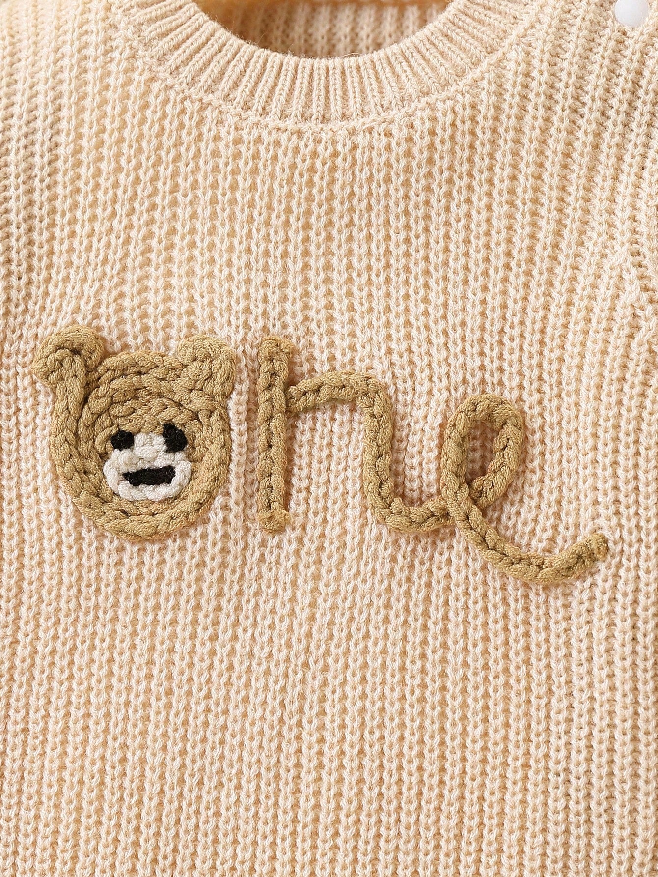 Baby Boys Embroidered Knit Sweater & Pants Suit,Soft Summer Colour Palette,Autumn,Cute,Family Matching,Loose Fit Long Sleeve Christmas Outfit Set