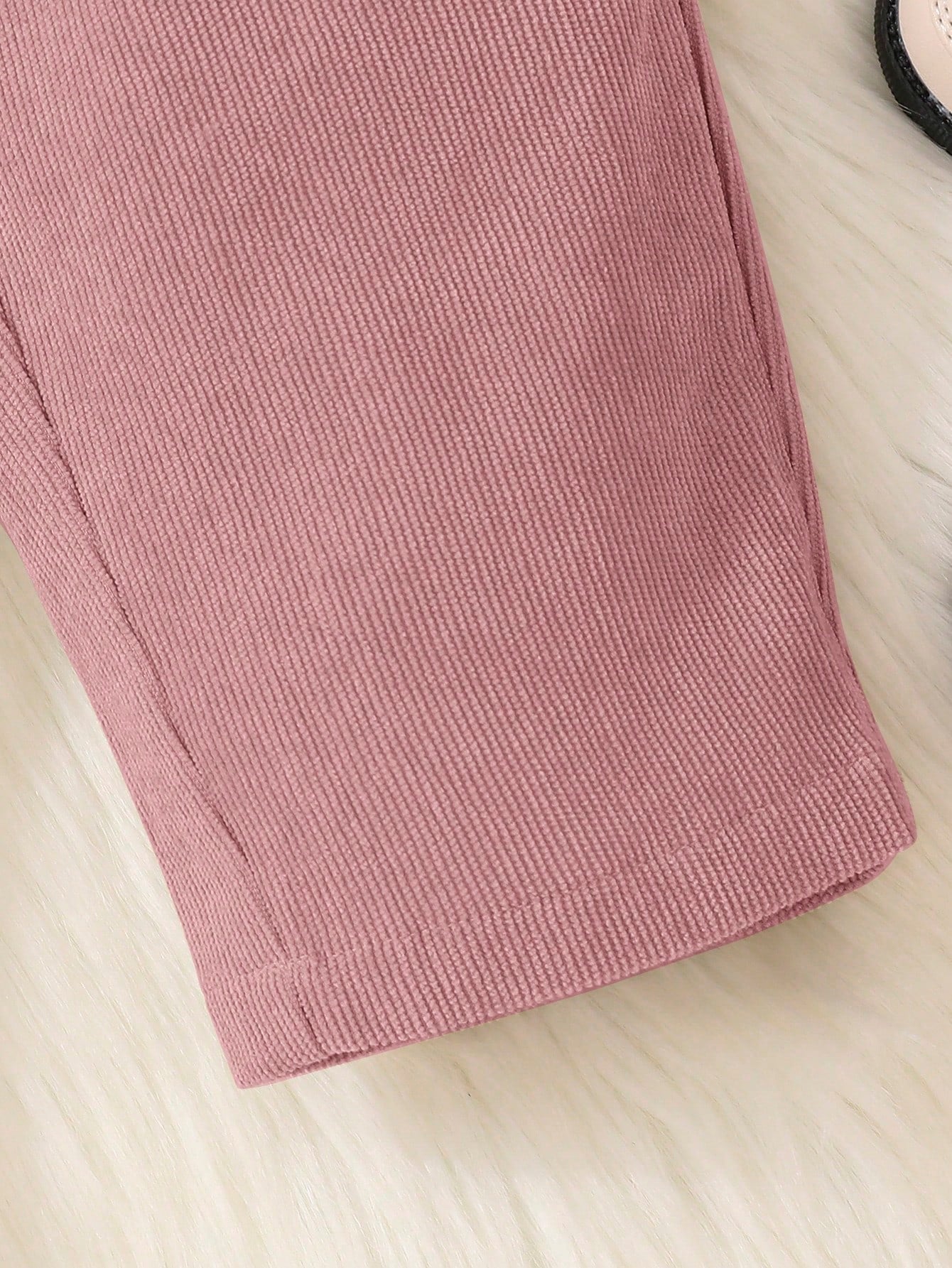 Baby Girl Bow Front Paperbag Waist Autumn Pants