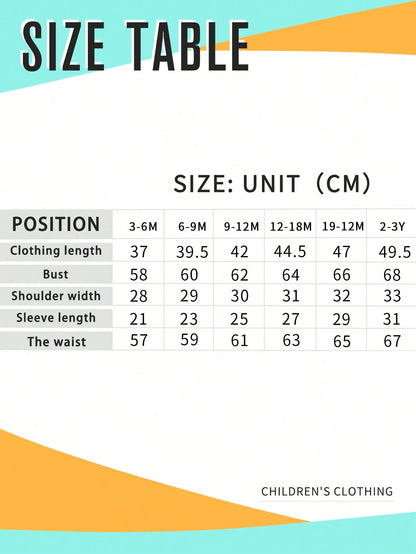 Baby Girl Letter Print Round Neck Long Sleeve Dress Dress