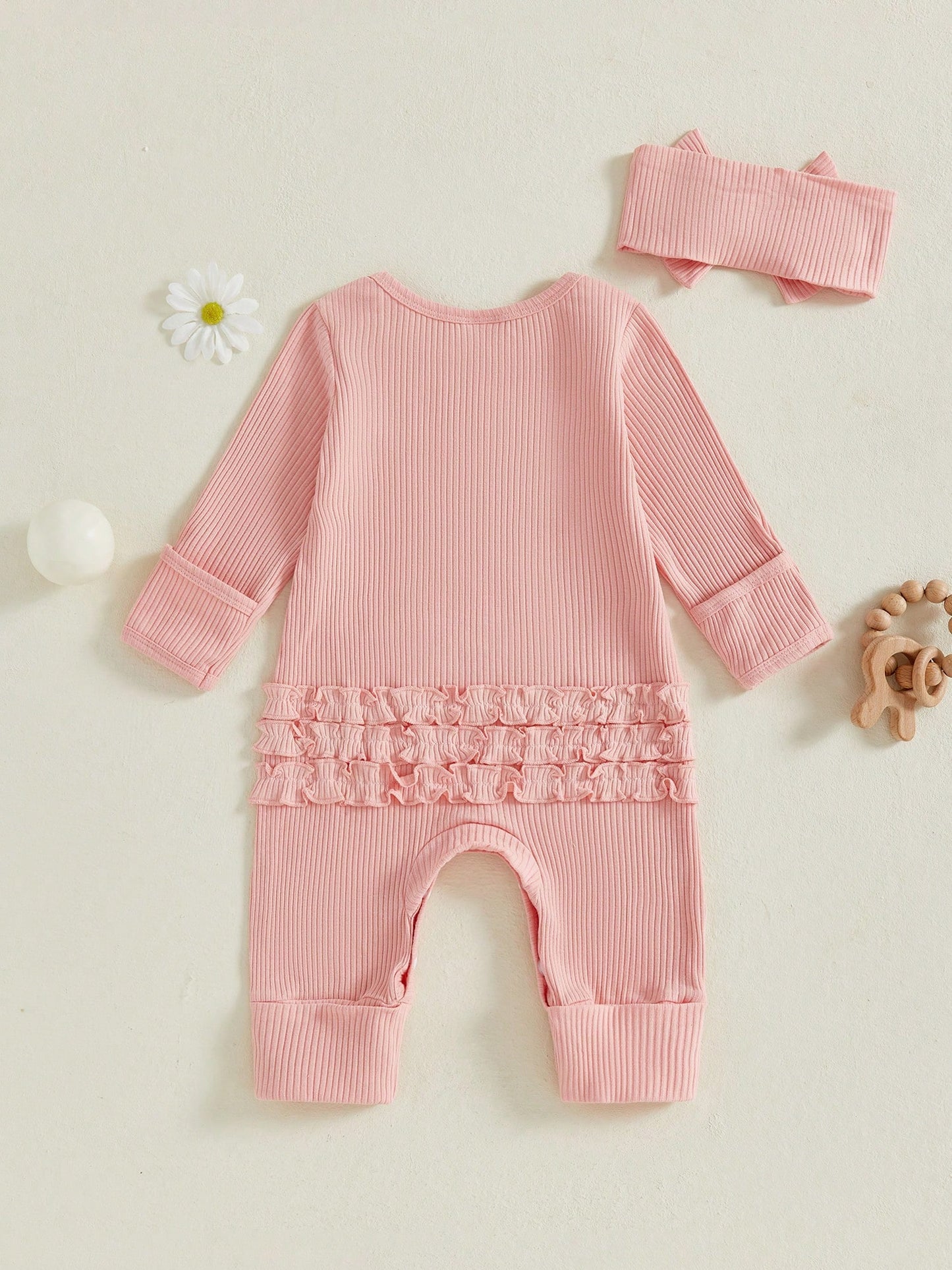 Baby Girl Newborn Clothes Football Golf Outfit Long Sleeve Romper Jumpsuit Infant Fall Winter Outfits Clothes