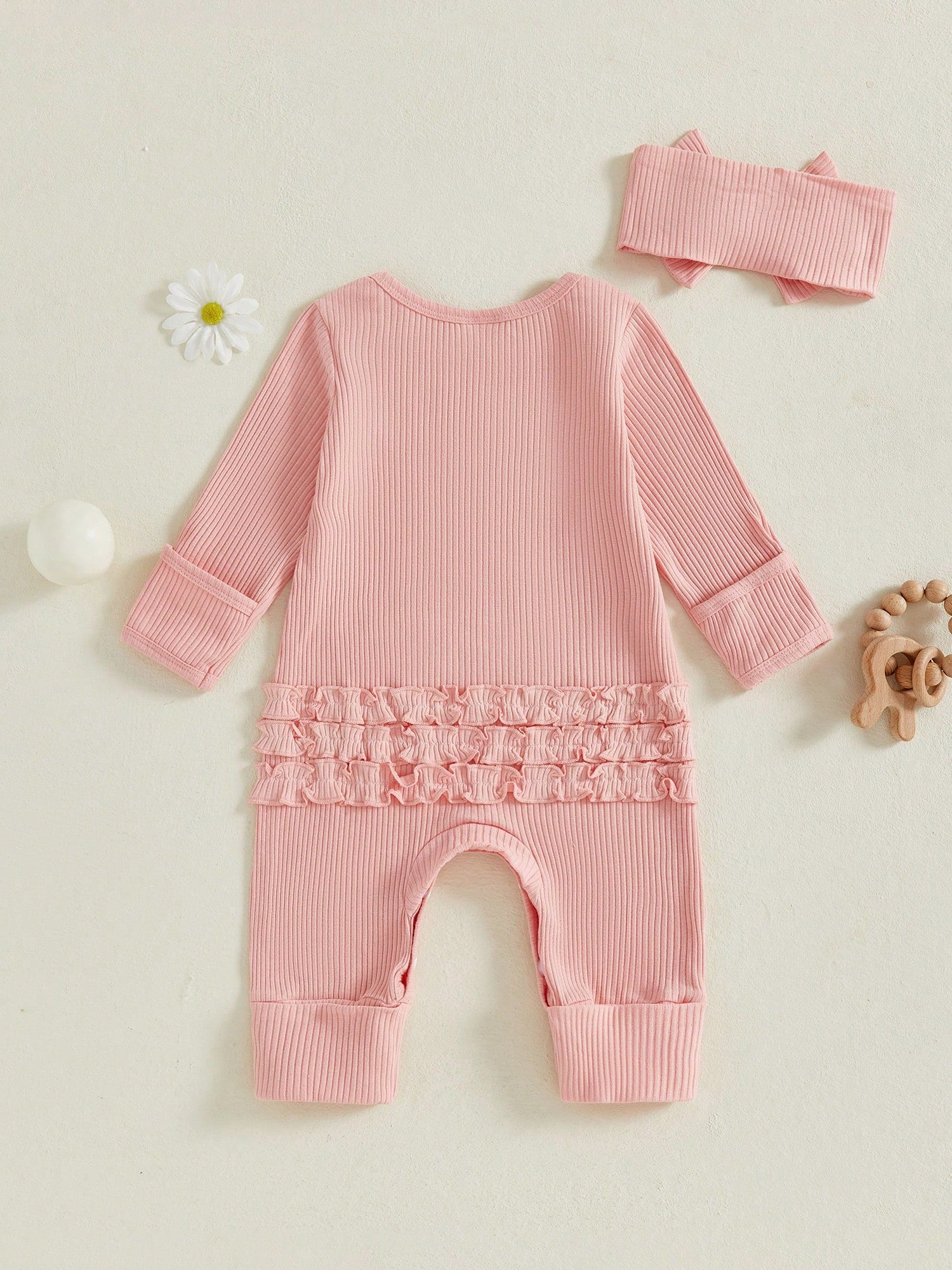 Baby Girl Newborn Clothes Football Golf Outfit Long Sleeve Romper Jumpsuit Infant Fall Winter Outfits Clothes