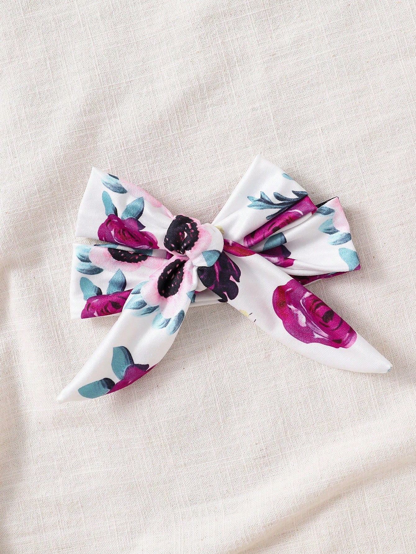 Baby Girls' Printed Simple Daily Headband Sleepwear Romper
