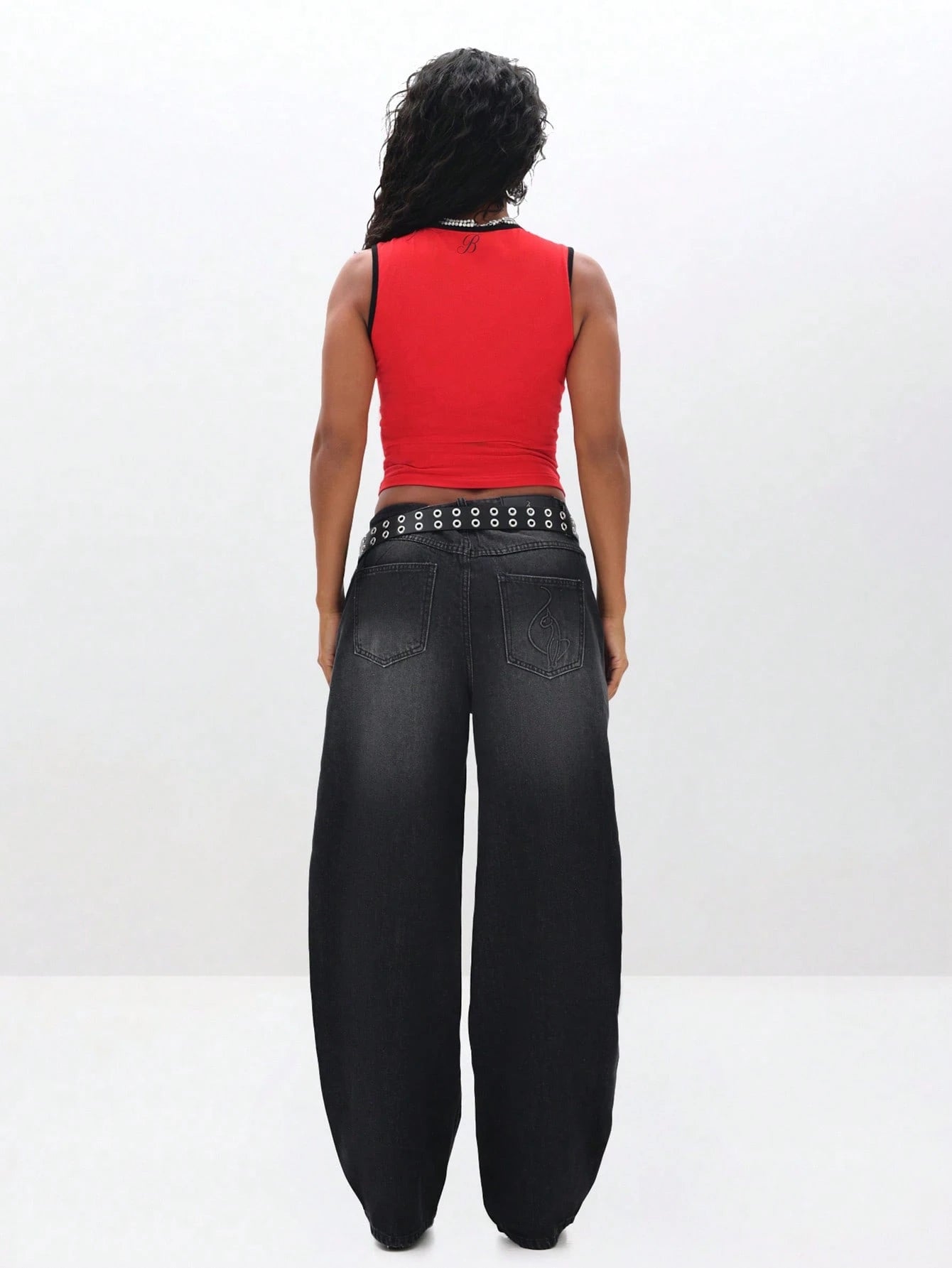 BABYPHAT Sleeveless Tank Top With Graphic Print And Contrast Binding For Summer Casual Wear Red Top Women