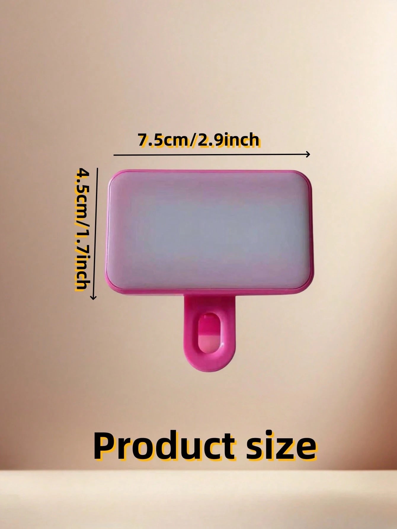 Baijun XU 1pc LED Selfie Light, 3 Lighting Modes, Portable Clip-On Fill Light, Suitable For Makeup, Live Streaming, Zoom Meetings, Rechargeable For Smartphone, Camera