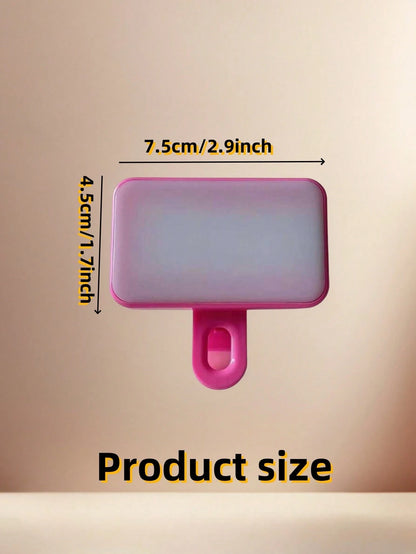 Baijun XU 1pc LED Selfie Light, 3 Lighting Modes, Portable Clip-On Fill Light, Suitable For Makeup, Live Streaming, Zoom Meetings, Rechargeable For Smartphone, Camera