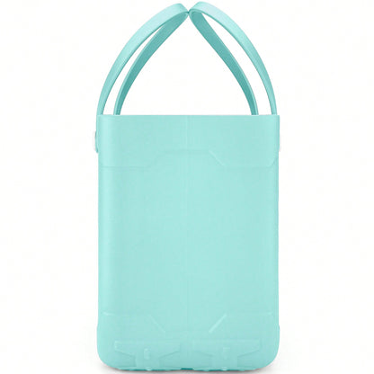 BamShoot X-Large Capacity EVA Tote Bag For Women, Three Size Beach Handbag,Open Design, Lightweight Shoulder Bag, Perfect For Pool, Vacation,Holiday Gift