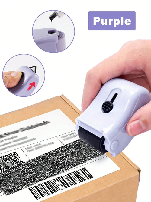 Baofeng Identity Protection Roller Stamp, Privacy Confidentiality Stamp, Address Concealment Roller, Quick Drying, Refillable, Office And School Supplies