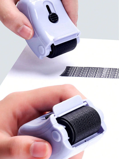 Baofeng Identity Protection Roller Stamp, Privacy Confidentiality Stamp, Address Concealment Roller, Quick Drying, Refillable, Office And School Supplies