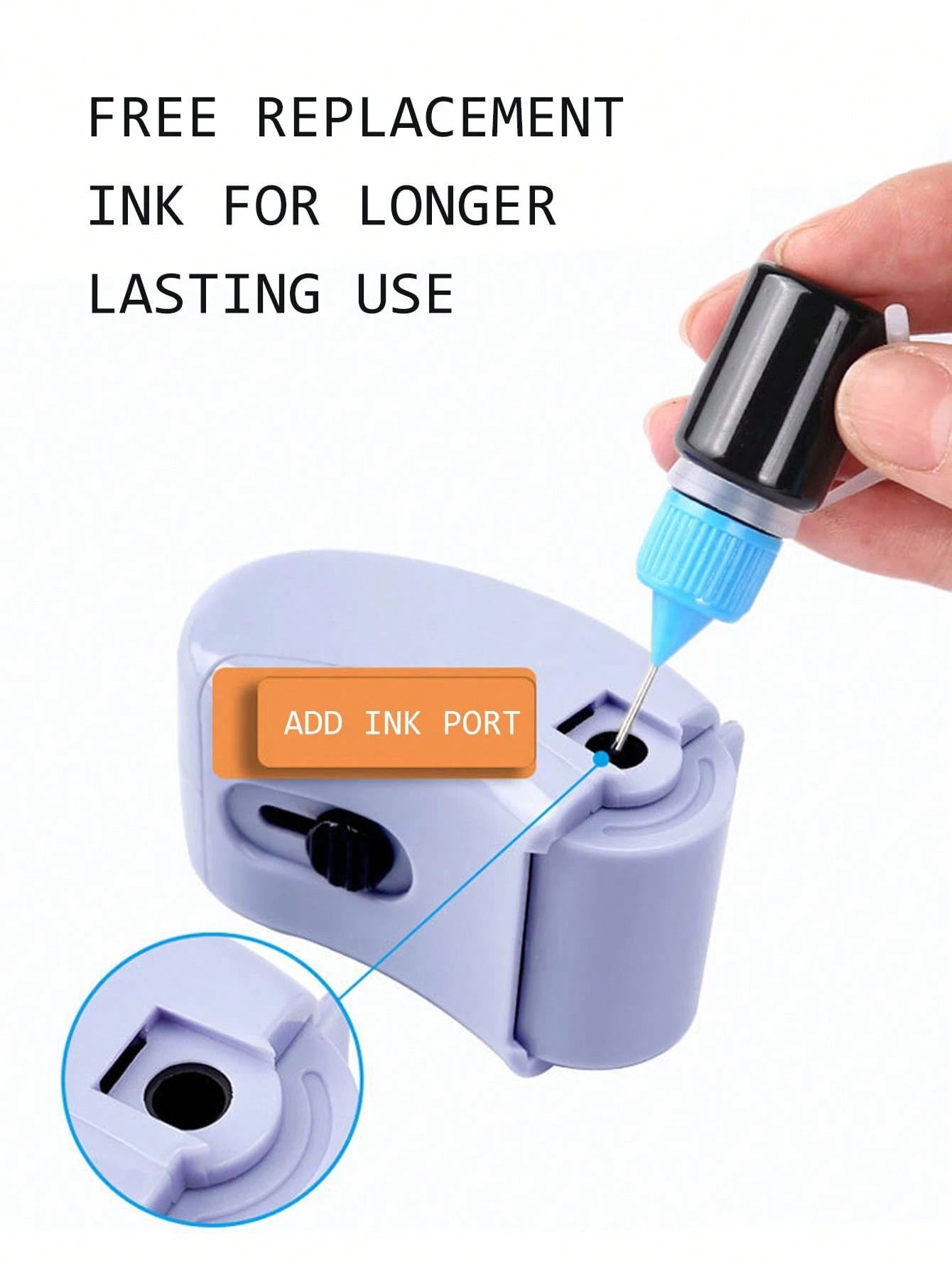 Baofeng Identity Protection Roller Stamp, Privacy Confidentiality Stamp, Address Concealment Roller, Quick Drying, Refillable, Office And School Supplies