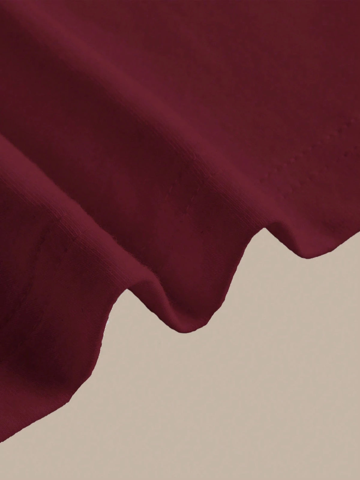 BASICS Women's Solid Color Round Neck Drop Shoulder Short Sleeve Casual Loose Versatile T-Shirt Summer Tops Everyday Daytime Going Out Burgundy