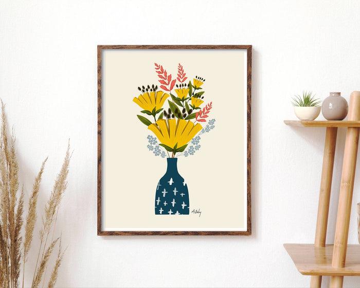 Be Deeply Rooted - floral illustration print