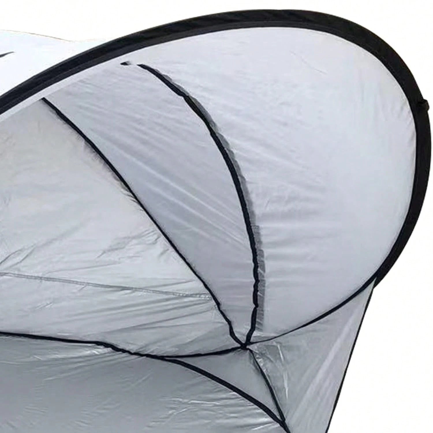 Beach Tent, Seaside Sun Protection, Windproof, Water Play, Sunroof, Fully Automatic Quick Opening, 210T Vinyl Khaki Face Cloth, PE Bottom, Fiberglass Poles And Poles, Suitable For Outdoor Environments