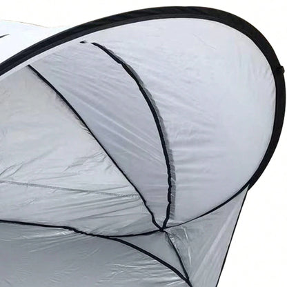 Beach Tent, Seaside Sun Protection, Windproof, Water Play, Sunroof, Fully Automatic Quick Opening, 210T Vinyl Khaki Face Cloth, PE Bottom, Fiberglass Poles And Poles, Suitable For Outdoor Environments