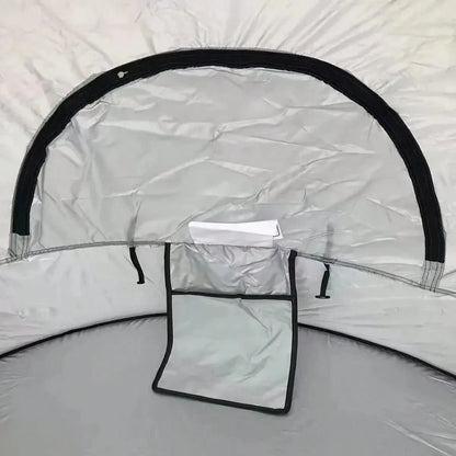 Beach Tent, Seaside Sun Protection, Windproof, Water Play, Sunroof, Fully Automatic Quick Opening, 210T Vinyl Khaki Face Cloth, PE Bottom, Fiberglass Poles And Poles, Suitable For Outdoor Environments