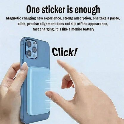 Beach Vacation 5000mAh Slim Magnetic MagSafe Power Bank Travel Essentials Camping Essentials 15W Wireless Charging 22.5W Fast Wired Portable Charger Working 17 Pro Max Through 12 Pro Max, Triple Enh