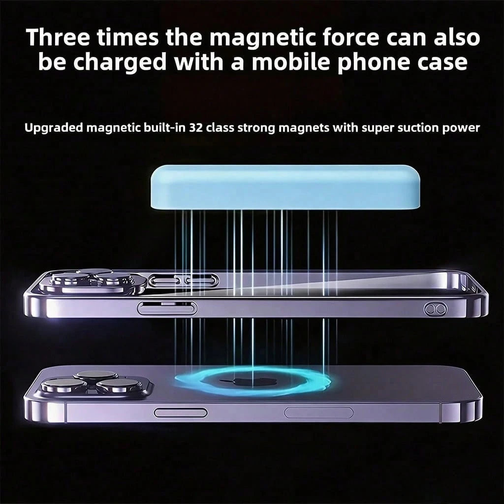 Beach Vacation 5000mAh Slim Magnetic MagSafe Power Bank Travel Essentials Camping Essentials 15W Wireless Charging 22.5W Fast Wired Portable Charger Working 17 Pro Max Through 12 Pro Max, Triple Enh