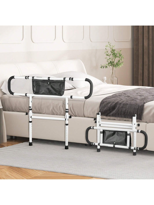 Bed Rails For Elderly Adults. The Bed Assist Rails For Seniors Can Be Folded At 180°/90°. They Have A Load-Bearing Capacity Of 450 Pounds/300 Pounds. The Side Rail Handrails Are Equipped With Handles