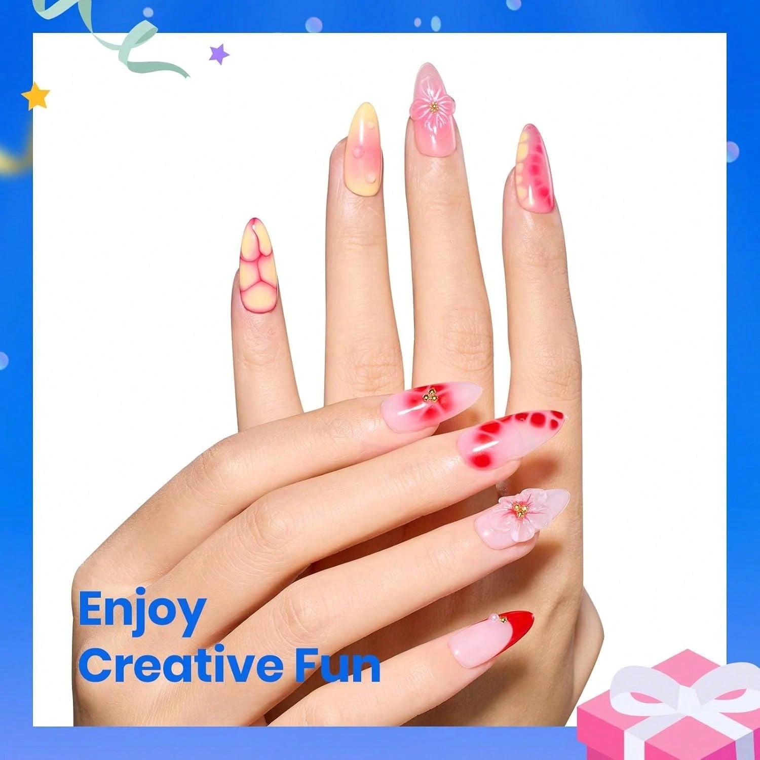 Beetles Blooming Gel 15ml Clear Uv Led Blossom Nails Gel Polish For Spreading Effect Marble Natural Stone Watercolor Floral Print Soak Off Diy Nail Art Design Manicure Gift For Women