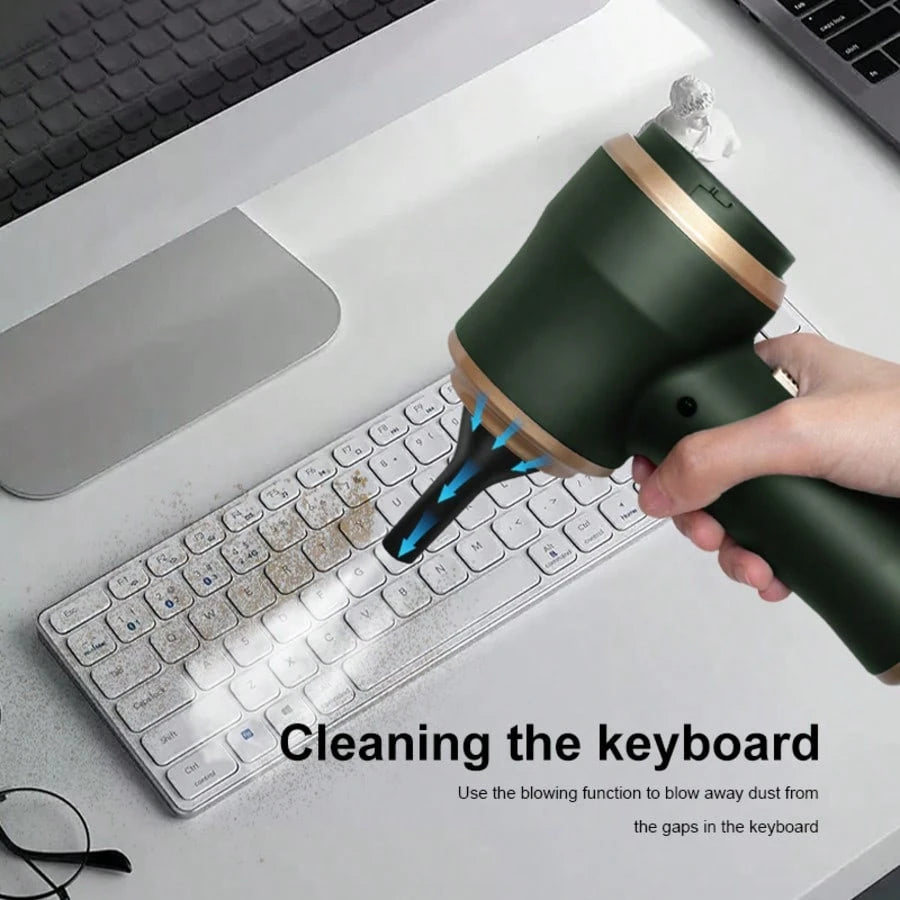 belibuy High-Power Cordless Vacuum Cleaner, USB Charging, Quiet Operation, Computer Cleaning, Small Car Vacuum Cleaner, Household And Office Dust Collector.