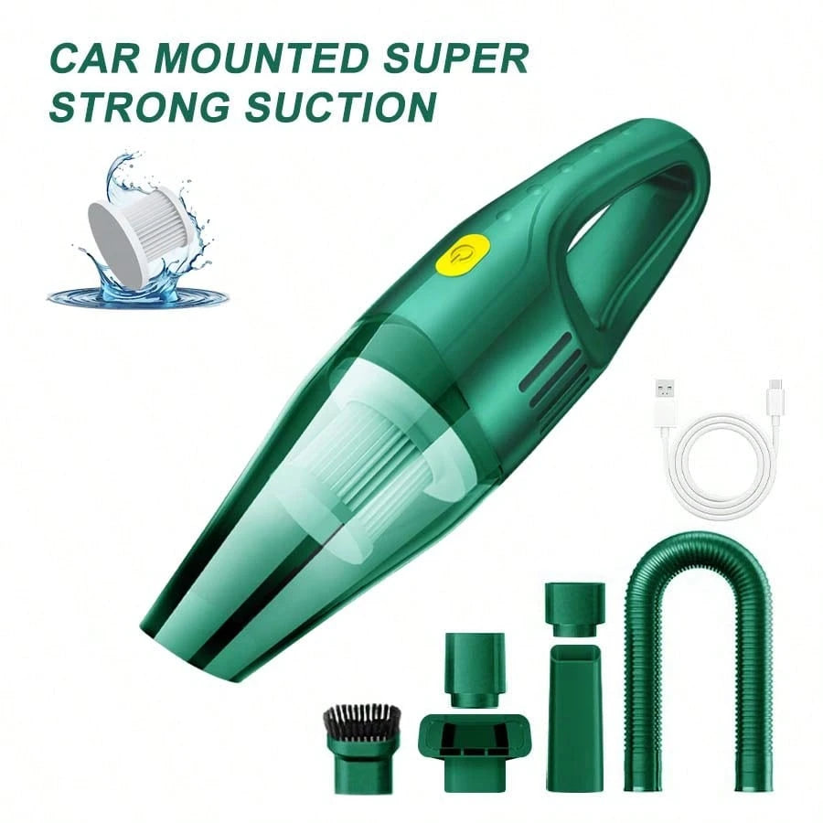 belibuy Portable Handheld Cordless Vacuum Cleaner, Pet Hair Vacuum Cleaner, USB Rechargeable, Suitable For Carpets, Sofas, Stairs, Car Maintenance, With Reusable Filter.
