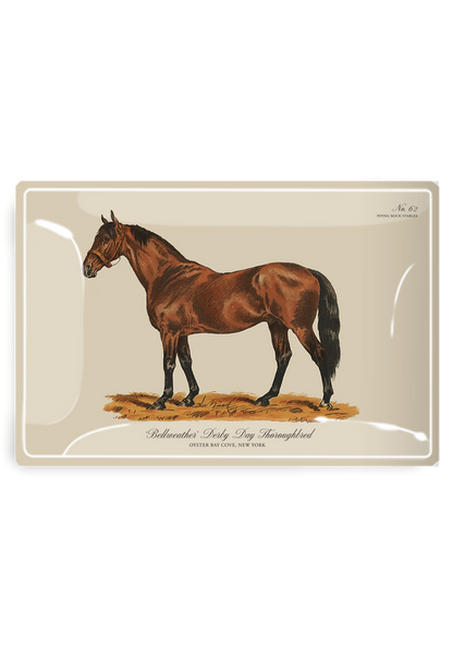‘Bellweather’ Derby Day Thoroughbred Decoupage Tray - Ben's Garden