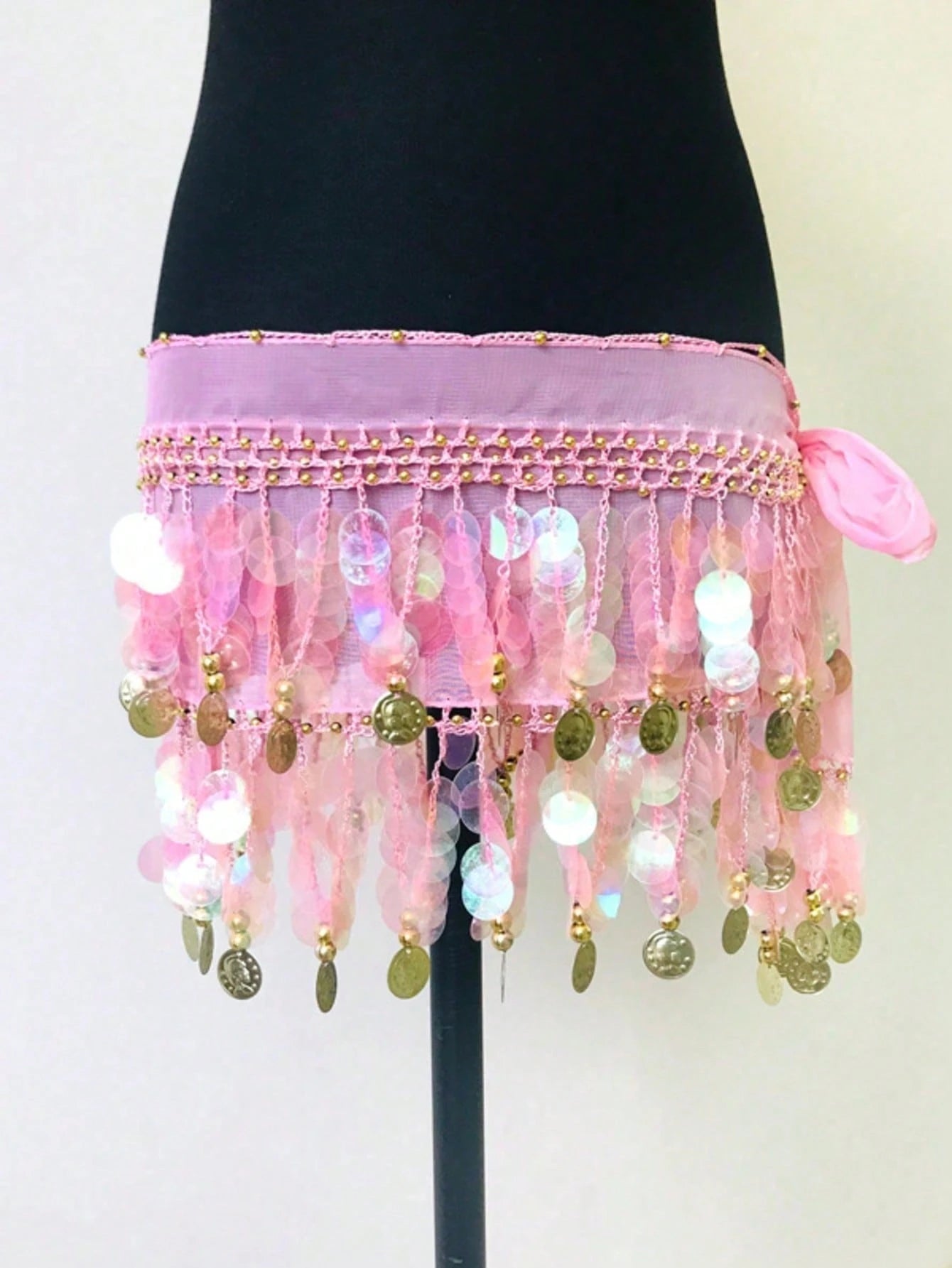Belly Dance Sequin Tassel Skirt, Fashionable Belly Dance Waist Skirt