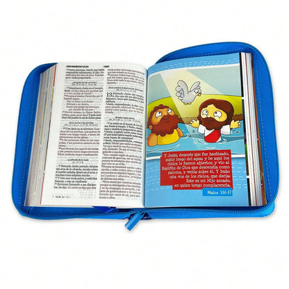 Biblia Mi Gran Viaje Compacta Con Cierre RV1960 Imit Piel Azul