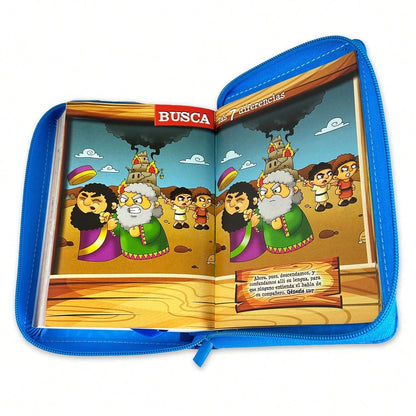 Biblia Mi Gran Viaje Compacta Con Cierre RV1960 Imit Piel Azul