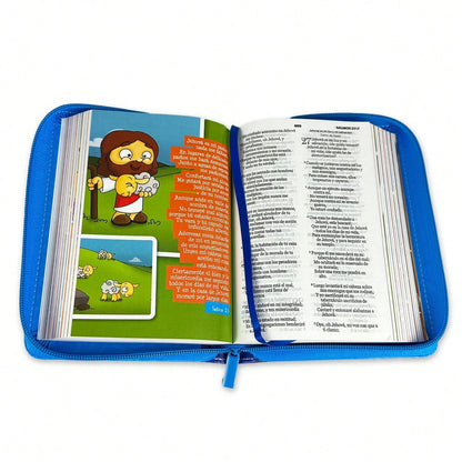 Biblia Mi Gran Viaje Compacta Con Cierre RV1960 Imit Piel Azul