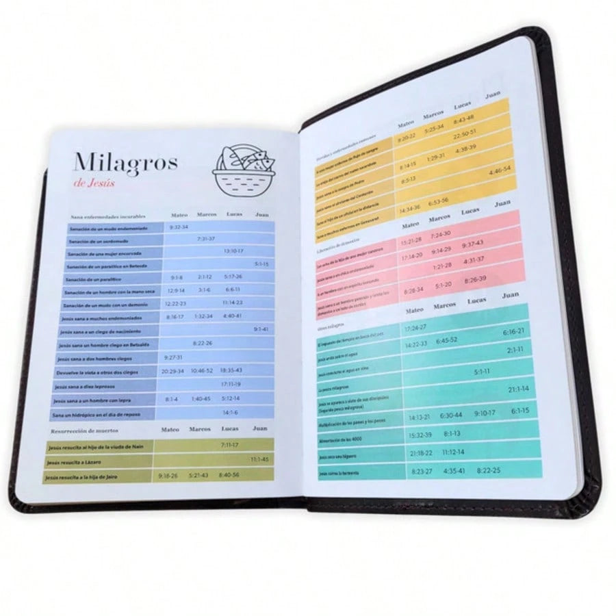 Biblia Portatil Letra Grande 12 Puntos RV1960, Imit Piel Cafe Oscuro Clasica