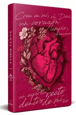 Biblia Reina Valera 1960 Letra Grande, Tapa Dura, Tamaño Manual Corazón (Rosada)/ Spanish Bible Rvr (Hardcover) By Reina Valera Revisada 1960