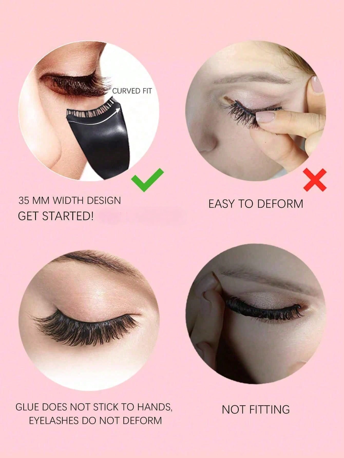 Black Eyelash Applicator, Eyelash Assist Tool, Convenient Makeup Tool, Easy To Apply False Lashes & Glue, Also Useful For Hairstyling. Simplifies Your Makeup Routine.