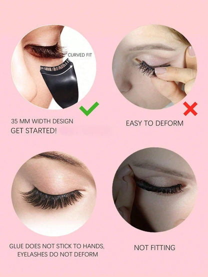 Black Eyelash Applicator, Eyelash Assist Tool, Convenient Makeup Tool, Easy To Apply False Lashes & Glue, Also Useful For Hairstyling. Simplifies Your Makeup Routine.