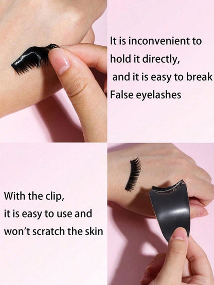 Black Eyelash Applicator, Eyelash Assist Tool, Convenient Makeup Tool, Easy To Apply False Lashes & Glue, Also Useful For Hairstyling. Simplifies Your Makeup Routine.