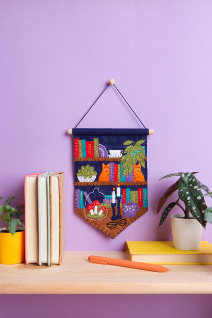 Book Lover Pennant Felt Craft Kit | Beginner Craft Kit