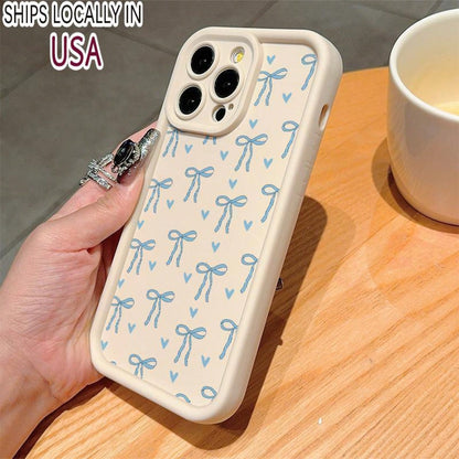 Bow Pattern Phone Case, Anti-Drop Cellphone Protective Case, Total Protective Shockproof Mobile Phone Cover Compatible With