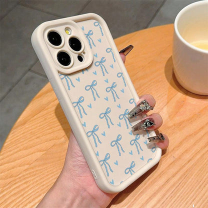 Bow Pattern Phone Case, Anti-Drop Cellphone Protective Case, Total Protective Shockproof Mobile Phone Cover Compatible With