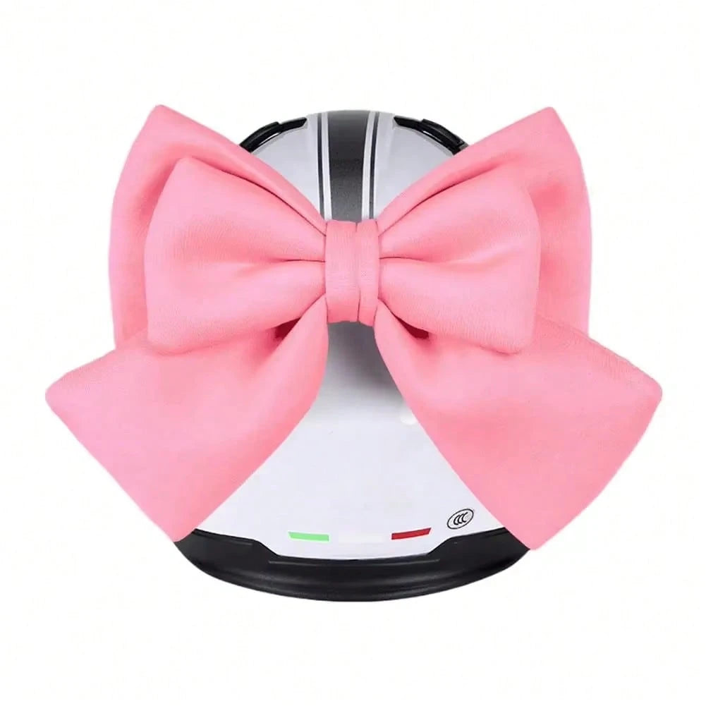 Bowknot Motorcycle Helmet Accessory, Helmet Modification Accessory, Bow Motorcycle Helmet Decoration, Bow-Shaped Auto Body Ornament, Cute & Elegant Fitting For Cars Motorcycles