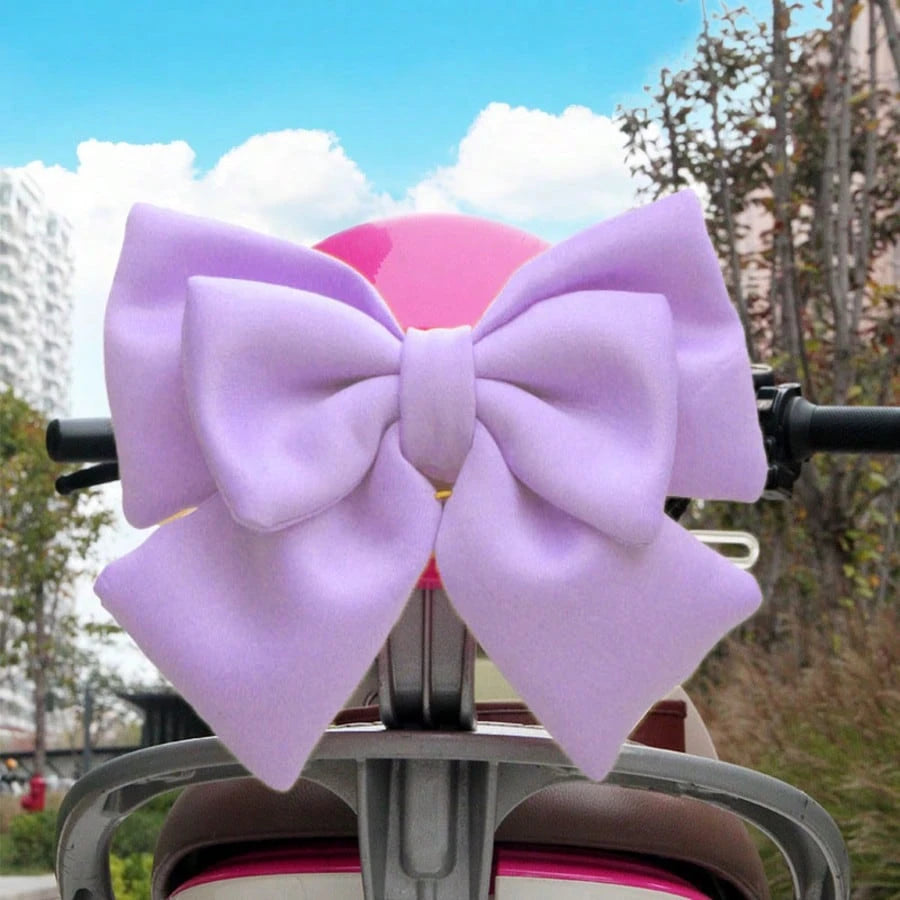Bowknot Motorcycle Helmet Accessory, Helmet Modification Accessory, Bow Motorcycle Helmet Decoration, Bow-Shaped Auto Body Ornament, Cute & Elegant Fitting For Cars Motorcycles