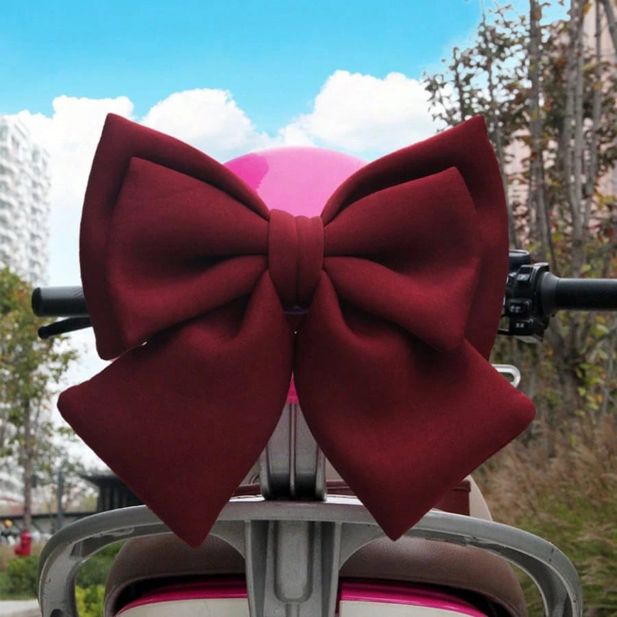 Bowknot Motorcycle Helmet Accessory, Helmet Modification Accessory, Bow Motorcycle Helmet Decoration, Bow-Shaped Auto Body Ornament, Cute & Elegant Fitting For Cars Motorcycles