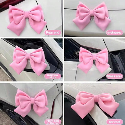 Bowknot Motorcycle Helmet Accessory, Helmet Modification Accessory, Bow Motorcycle Helmet Decoration, Bow-Shaped Auto Body Ornament, Cute & Elegant Fitting For Cars Motorcycles