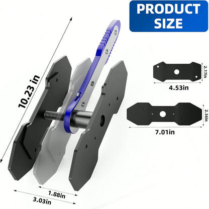 Brake Caliper Press Tool Car Piston Spreader Pad 360 Degree Swing Ratchet Hand Wrench Expander For Single Twin Quad Piston Disc Brake Vehicle Summervibes Fathersdaygift