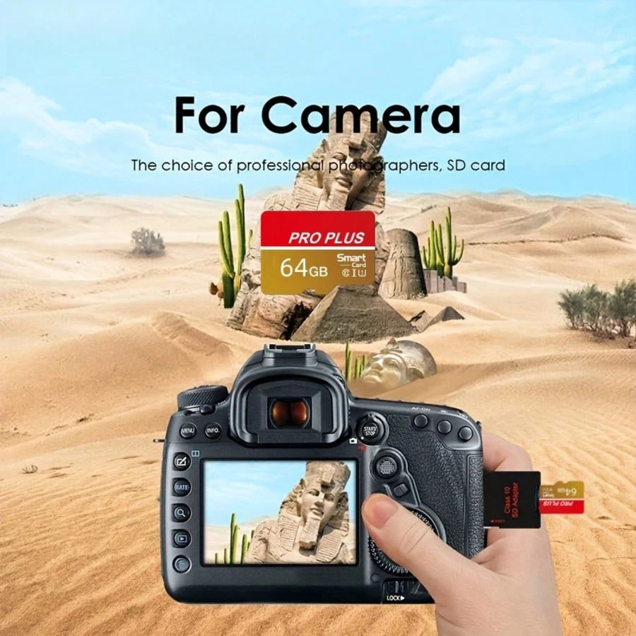Brand New High-Speed Class 10 SD/TF Memory Card, Multiple Capacities Available, Red & Gold Color, Flash Memory Card 32GB/64GB/128GB/256GB Suitable For Phones, Cameras, Tablets, Car Audio And Surveilla
