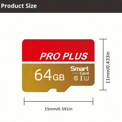 Brand New High-Speed Class 10 SD/TF Memory Card, Multiple Capacities Available, Red & Gold Color, Flash Memory Card 32GB/64GB/128GB/256GB Suitable For Phones, Cameras, Tablets, Car Audio And Surveilla