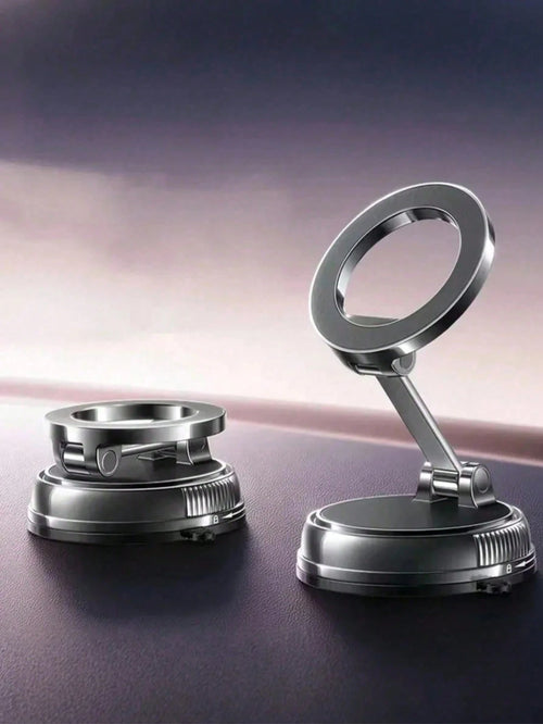 Brand New Magnetic Auto Phone Holder- Foldable Design, 360° Adjustable Vacuum Suction Cup Mount, Multi-Angle Adjustment Function, Metal Support Arm Design, Suitable For Universal Rough Surface Enviro