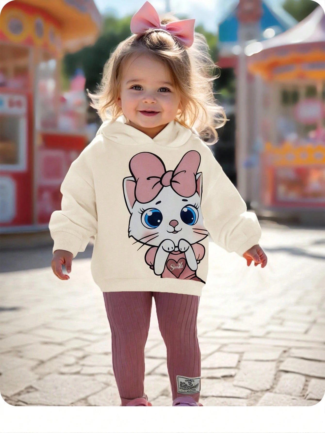 Bubblio 2pcs Baby Girl Black Pink Autumn Casual Back-To-School Retro Letter & Number Badge Graphic Hoodie Sweatshirt And Loose Fit Pants Set,90s Outfit Gigi