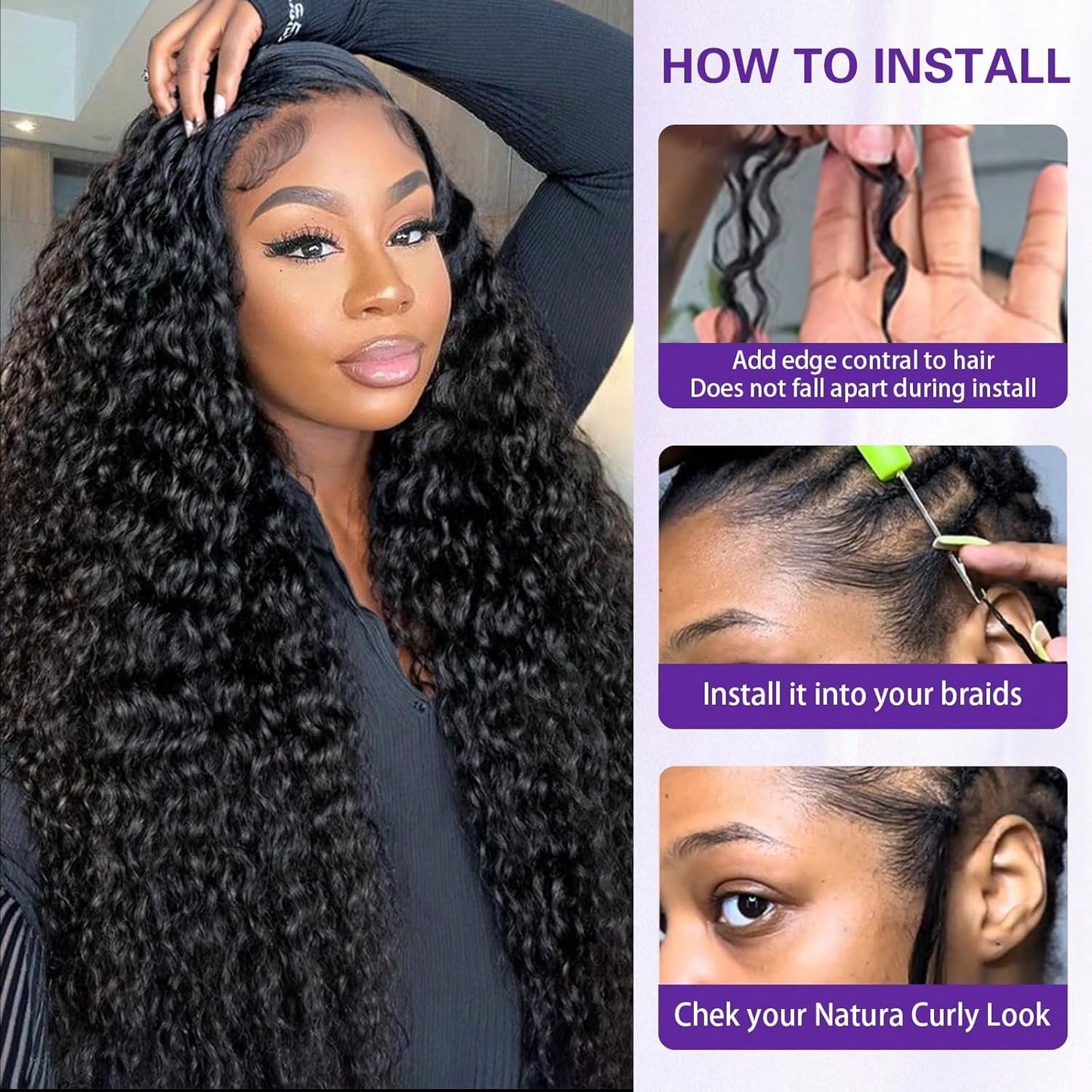 Burmese Curly Feather Crochet Human Hair Pre Separated Human Crochet Hair For Women 3c4a Curly Crochet Bundles Invisible Miracle Knots Pre Looped Extensions