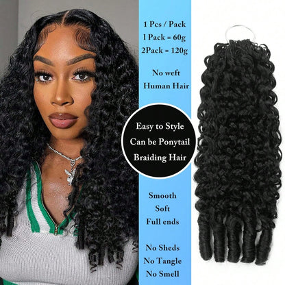 Burmese Curly Feather Crochet Human Hair Pre Separated Human Crochet Hair For Women 3c4a Curly Crochet Bundles Invisible Miracle Knots Pre Looped Extensions