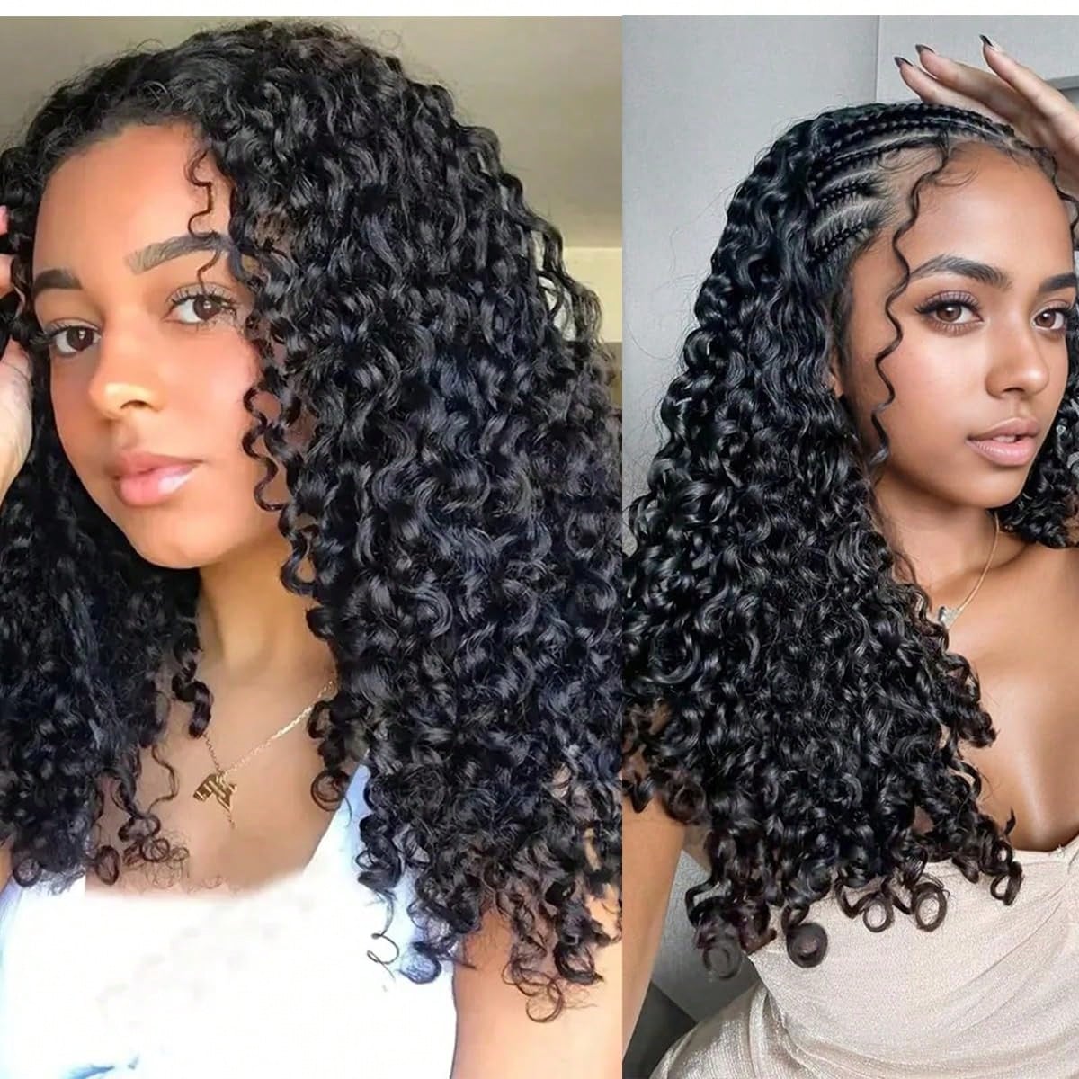 Burmese Curly Feather Crochet Human Hair Pre Separated Human Crochet Hair For Women 3c4a Curly Crochet Bundles Invisible Miracle Knots Pre Looped Extensions